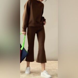 Cynthia Rowley Chocolate Brown Flare Pants